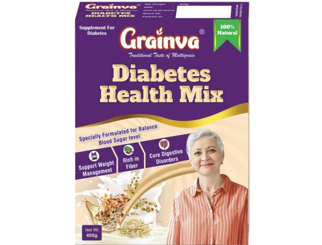 Grainva Diabetes Healthmix (400 Grams) | Helps Control Blood Sugar Levels Naturally | Free from Chemicals |100% Natural Multigrain Nutrition Drink for diabetics | Sprouted Multigrain Mix