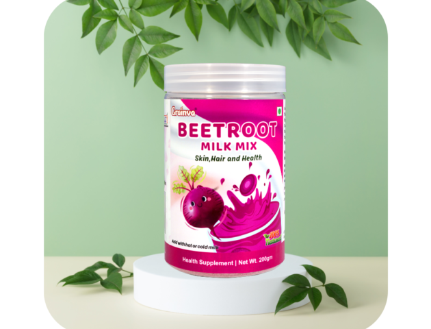 Grainva Beetroot Milk Mix For Face, Hair, and Skin  (200Grams)